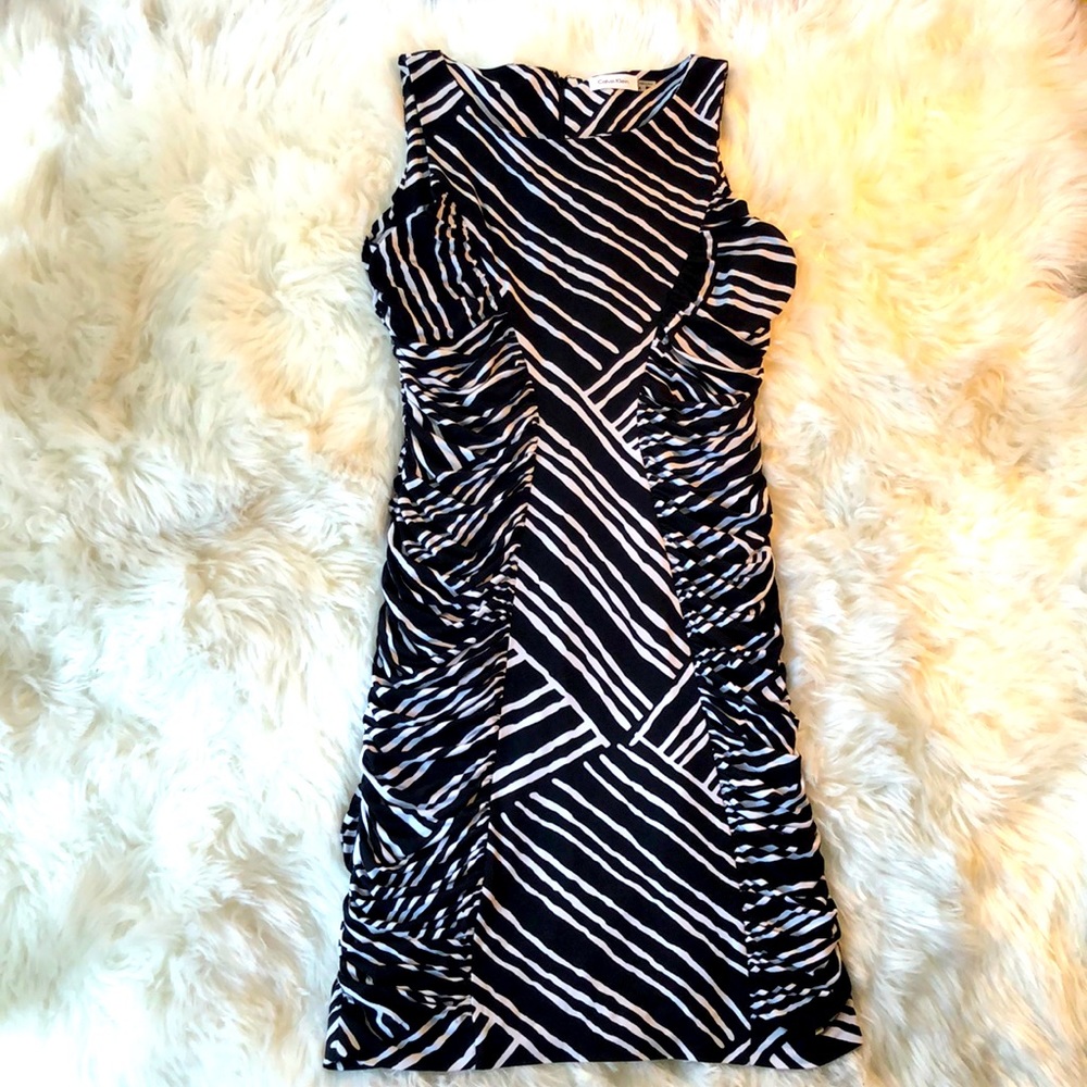 Calvin Klein Ruched Midi Dress